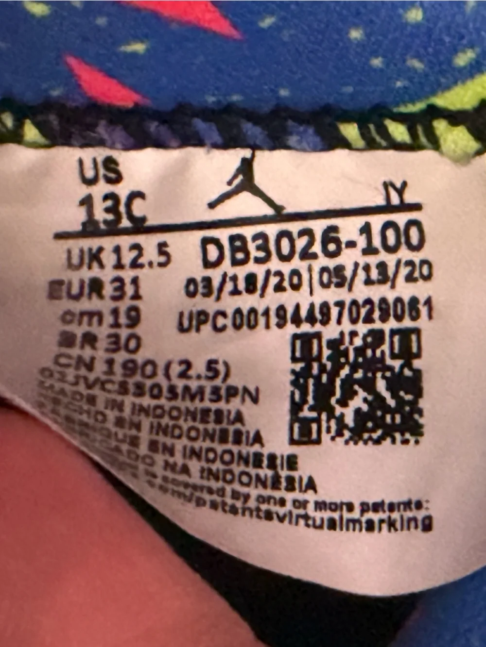 Air Jordan 5 Retro PS 'Alternate Bel-Air'. Size: 13C. Style #DB3026-100
